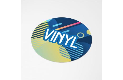 Vinyl Sticker Round Ø 13 mm White