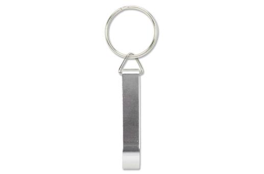 Keyring with bottle opener Silver