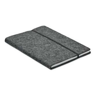 FELTBOOK A5 notebook RPET felt Stone