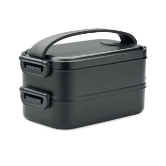 IDOLUNCH Lunch box in recycled PP Black