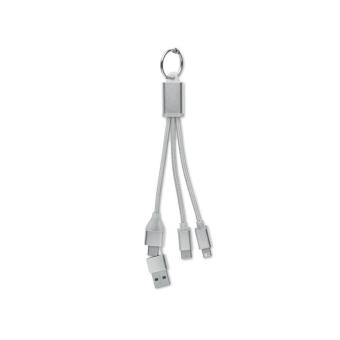 BLUE 4in1 Ladekabel Typ-C Silber