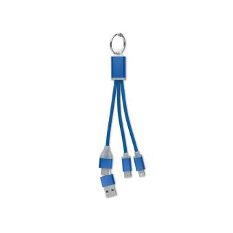 BLUE 4 in 1 charging cable type C Bright royal