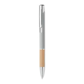 SPARTA Push button aluminium pen Flat silver