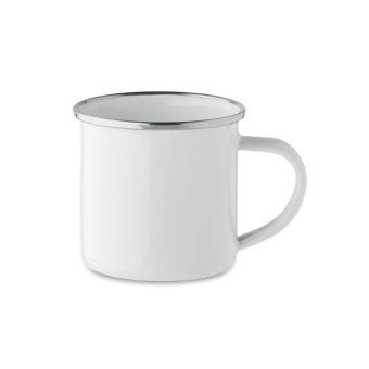 PLATEADO S Enamel sublimation mug 200ml White