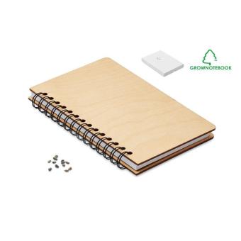 SAVAGE DIN A5 Notizbuch GROWBOOK™ Holz