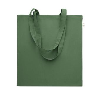 VIVEKA COLOUR Recycled cotton shopping bag Dark green