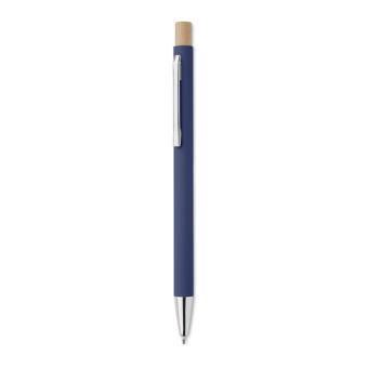 BERGAMO Recycled aluminium ball pen Aztec blue