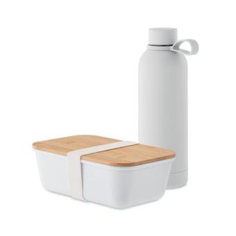 EMERALD SET Lunch box bottle gift set White