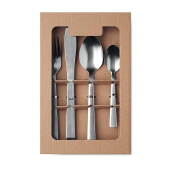 PLATA SET 16 piece cutlery set. Flat silver