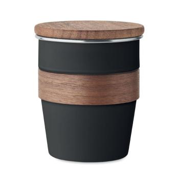 WALNUT Einwandiger Becher 350 ml Schwarz