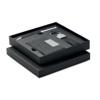 SCRIBI 3 3 piece gift set in box Black