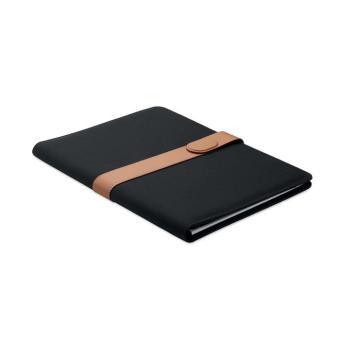 FAUX A4 RPET conference folder Black