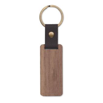 NAWKEY Key ring in walnut and PU Timber