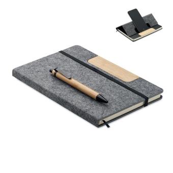 NOTEMIX A5 RPET notebook set Stone