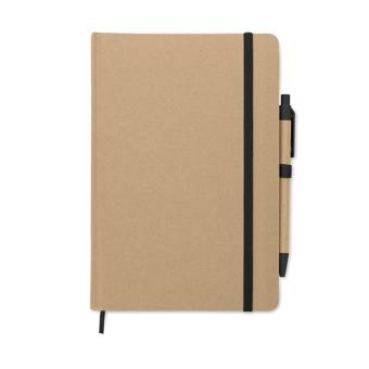 CARATIL A5 notebook in recycled carton Black