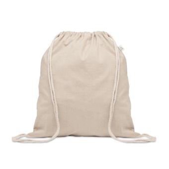 CABETRI Recycled cotton drawstring bag Fawn