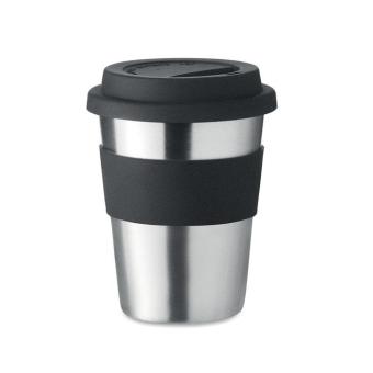 IRMUG Trinkbecher Edelstahl 350ml Schwarz