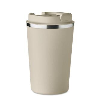 BRACE Doppelwandiger Becher 350ml Beige