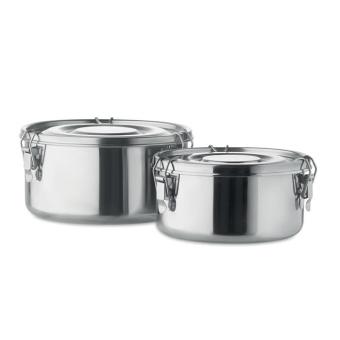 ELLES Lunchboxen-Set Silber matt