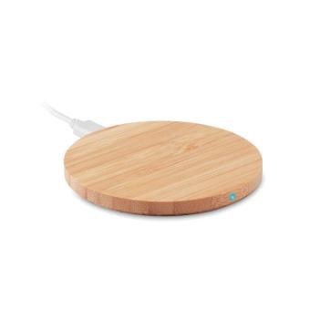 RUNDO + Wireless charger bamboo 10W Timber