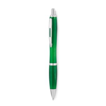 RIO RPET Ball pen in RPET Transparent green