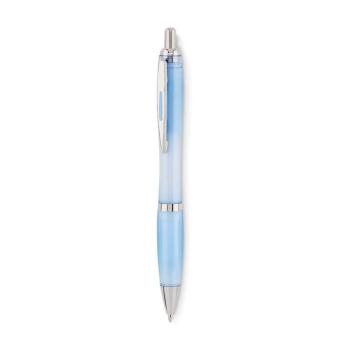 RIO RPET Ball pen in RPET Transparent lightblue