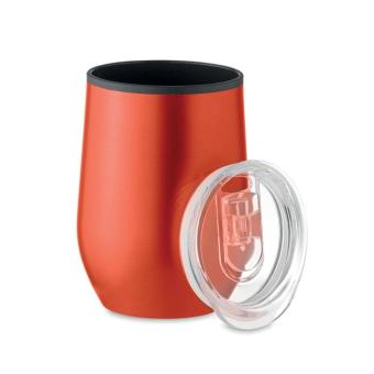 CHIN CHAN Doppelwandiger Trinkbecher 350 ml Rot