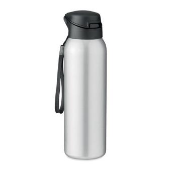 LOUC Double wall bottle 580 ml Flat silver