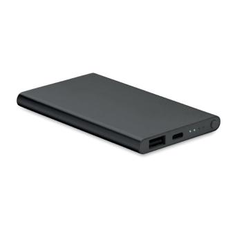 POWERFLAT C 4000 mAh Power Bank Type C Black