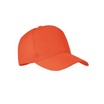 SENGA RPET 5 panel baseball cap Orange