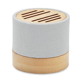 BOOL Bamboo RPET wireless speaker White