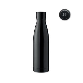 BELO LUX Thermometer bottle 500ml Black