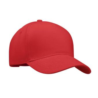 SINGA 5 panel baseball cap Red