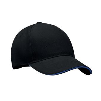 SINGA 5 panel baseball cap Black/blue