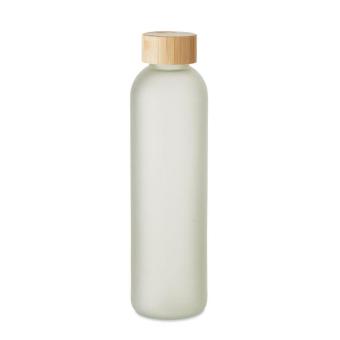 LOM Glasflasche Subli 650ml Transparent weiß