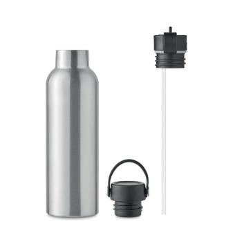 BOALI Double wall bottle 700 ml Flat silver