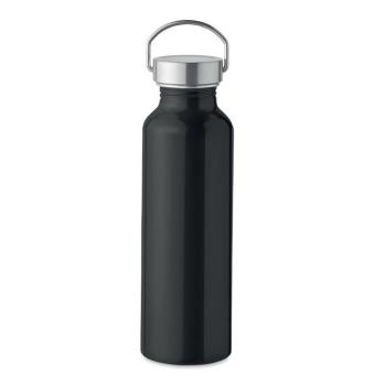 ALBO Flasche recyceltes Aluminium Schwarz