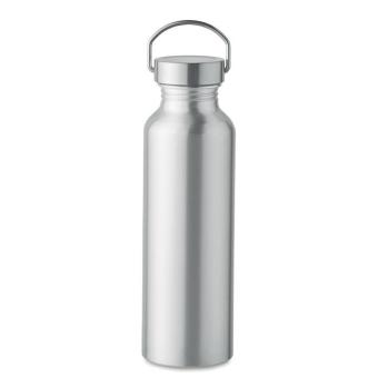 ALBO Flasche recyceltes Aluminium Silber matt