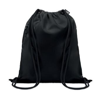 NIGHT Large drawstring bag 300D RPET Black