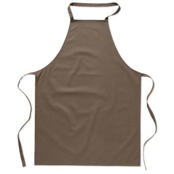 KITAB Kitchen apron in cotton Taupe