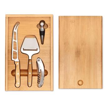 WINE&CHEESE Cheese and wine set Timber