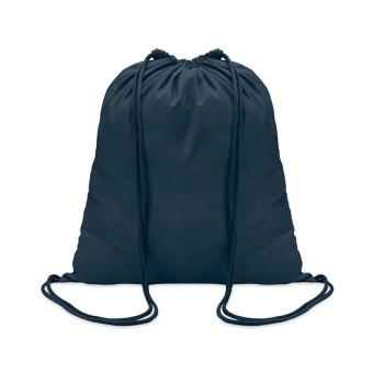 COLORED 100gr/m² cotton drawstring bag Navy