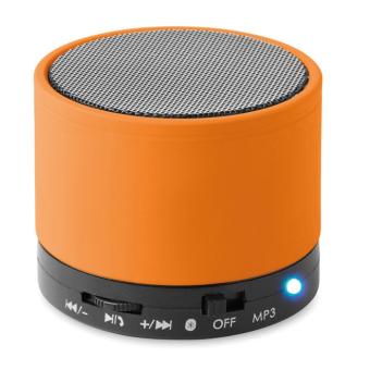 ROUND BASS Round wireless speaker Orange