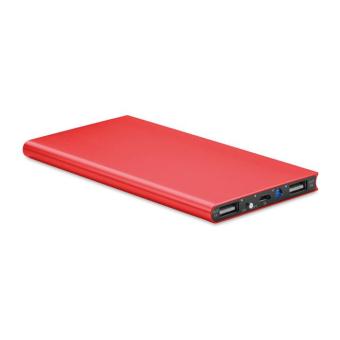 POWERFLAT8 Powerbank 8000 mAh Rot