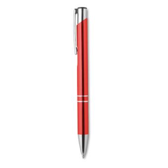 BERN Push button aluminium pen Red