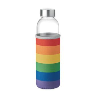 UTAH GLASS Glass bottle in pouch 500ml Multicolor