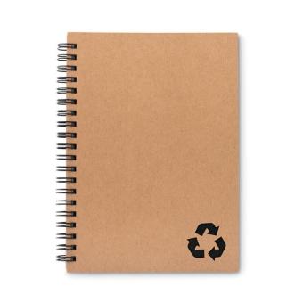 PIEDRA Mineral paper notebook 70 line Black