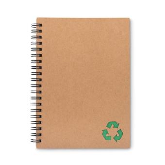 PIEDRA Mineral paper notebook 70 line Green