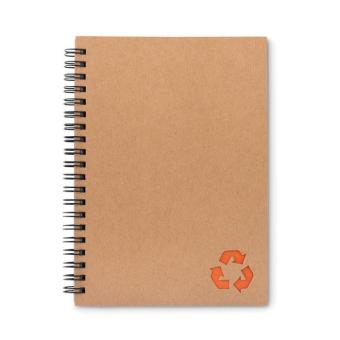 PIEDRA Mineral paper notebook 70 line Orange