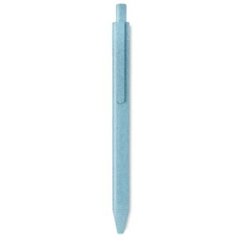 PECAS Wheat Straw/ABS push type pen Aztec blue